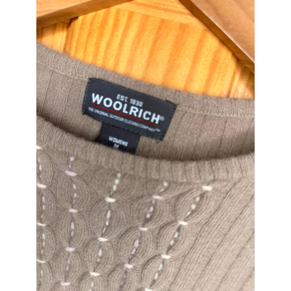 Woolrich Women’s Lambswool Angora Cable Knit Sweater Size M - Picture 2 of 6